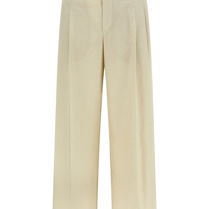 Brunello Cucinelli White Cotton Dress Pants
