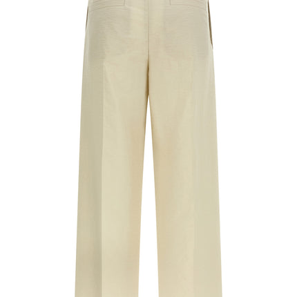 Brunello Cucinelli White Cotton Dress Pants