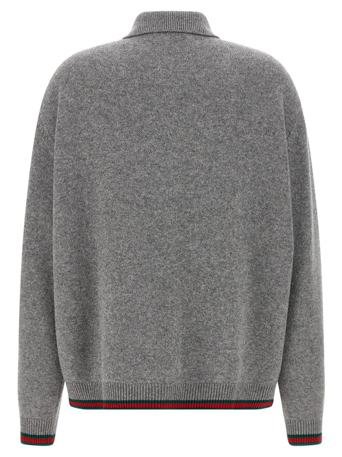 Gucci Gray Wool Cardigan