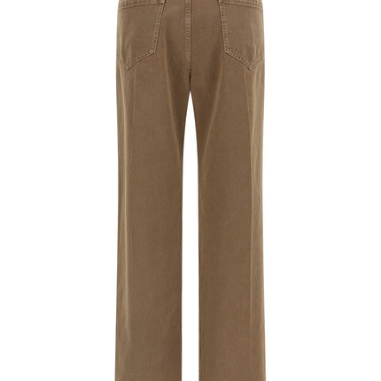 Brunello Cucinelli Beige Cotton Straight-Leg Jeans