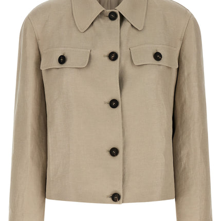 Brunello Cucinelli Beige Linen Blazer