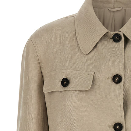 Brunello Cucinelli Beige Linen Blazer