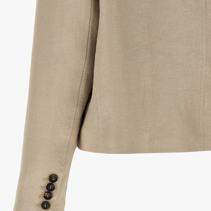 Brunello Cucinelli Beige Linen Blazer