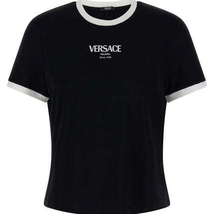 Versace Bicolor Viscose T-Shirt