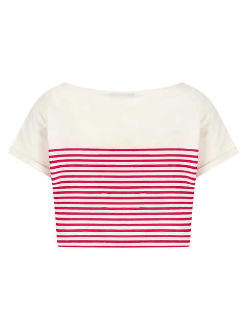 Balmain Fuchsia Cotton T-Shirt