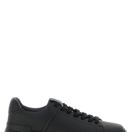 Balmain Black Calfskin Low Top Sneakers