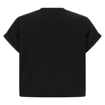 Balmain Black Cotton T-Shirt