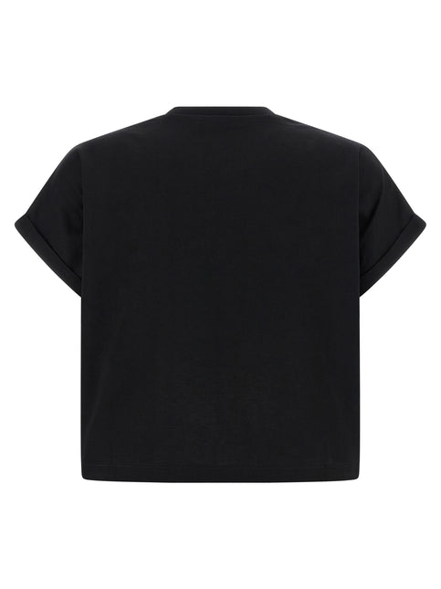 Balmain Black Cotton T-Shirt