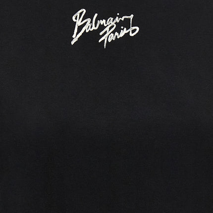 Balmain Black Cotton T-Shirt