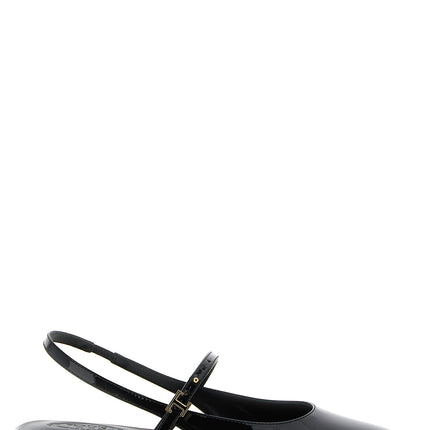 Tod's Black Calfskin Ballet Flats