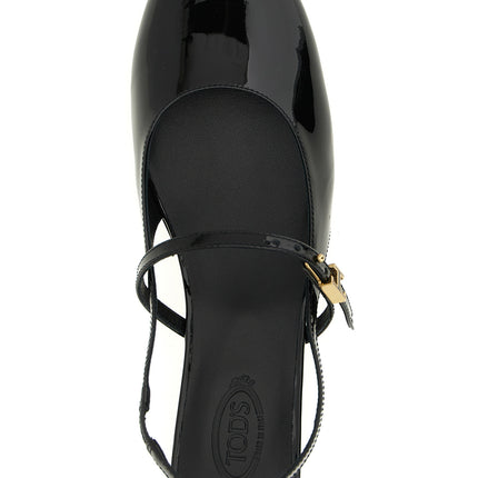 Tod's Black Calfskin Ballet Flats