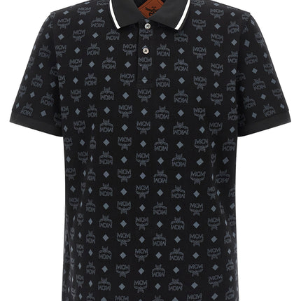 MCM Black Cotton Polo Shirt