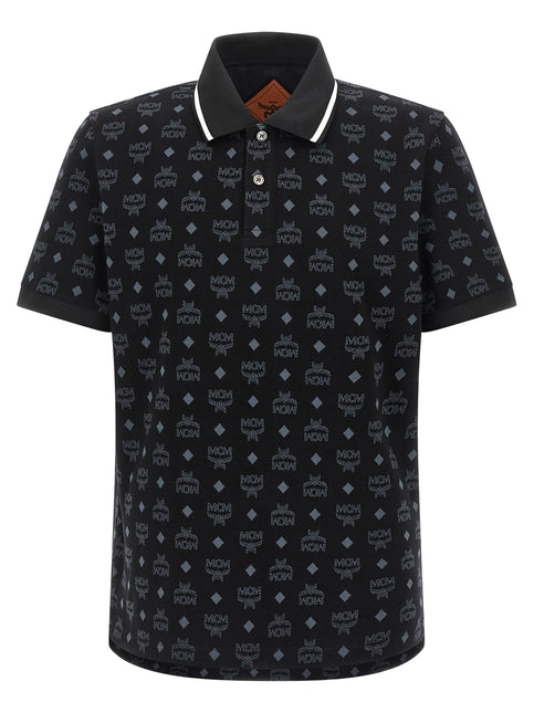 MCM Black Cotton Polo Shirt