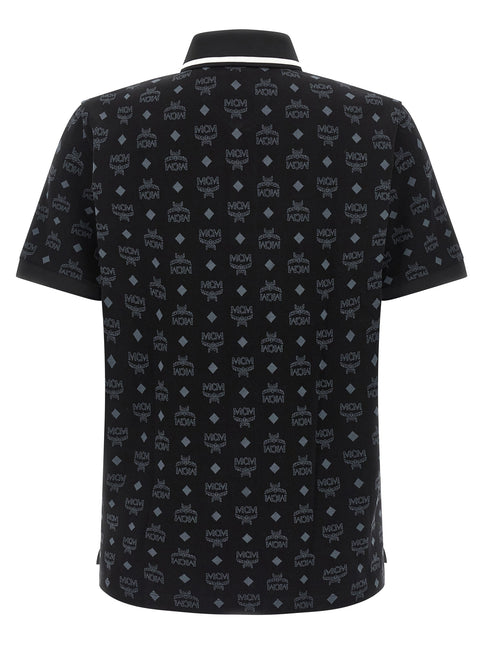 MCM Black Cotton Polo Shirt