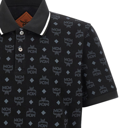 MCM Black Cotton Polo Shirt