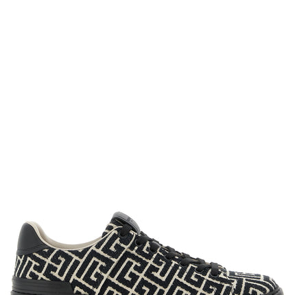 Balmain Black Cotton Sneakers