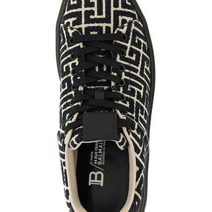 Balmain Black Cotton Sneakers