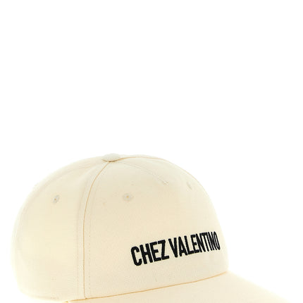 Valentino Garavani Beige Cotton Cap (Baseball Hat)