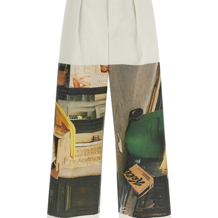 Issey Miyake White Polyamide Casual Pants