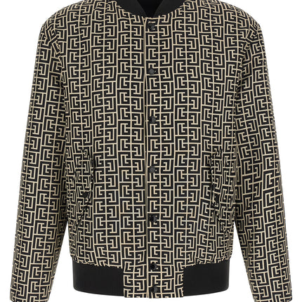 Balmain Black Polyamide Bomber