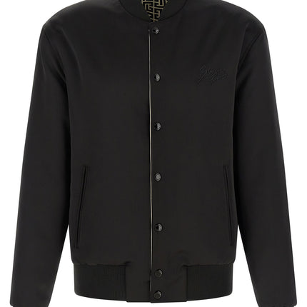 Balmain Black Polyamide Bomber