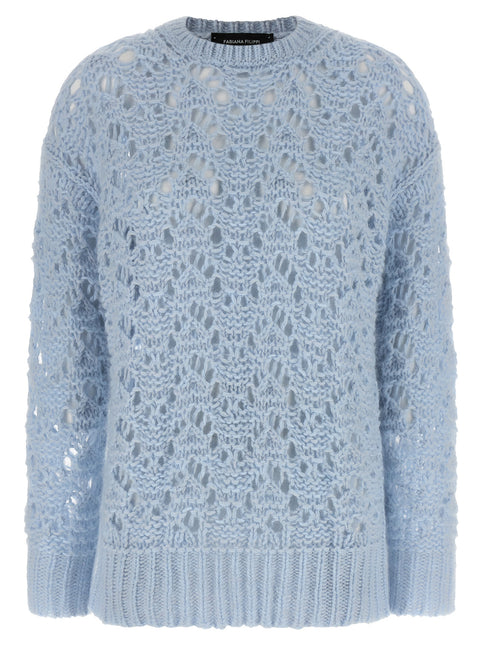 Fabiana Filippi Blue Virgin Wool Cardigan Fabiana Filippi