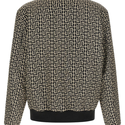 Balmain Black Polyamide Bomber