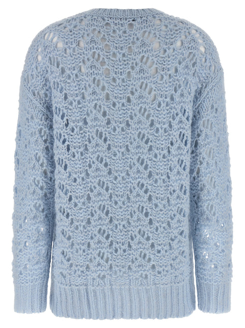 Fabiana Filippi Blue Virgin Wool Cardigan Fabiana Filippi