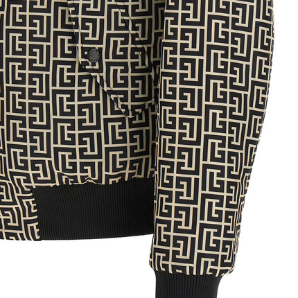 Balmain Black Polyamide Bomber