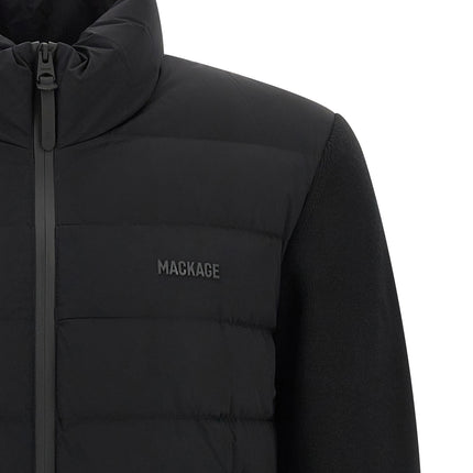 Mackage Blue Nylon Cardigan