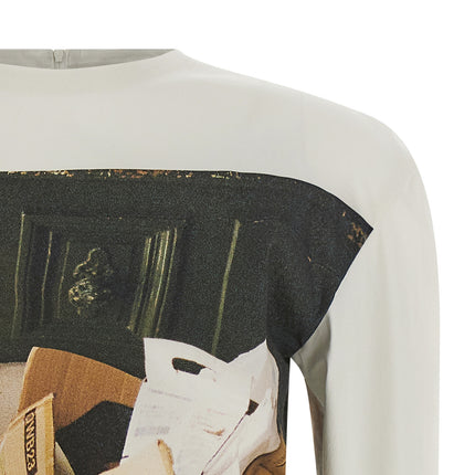 Issey Miyake White Polyamide Cardigan