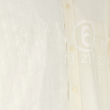 MM6 Maison Margiela White Cotton Blouse