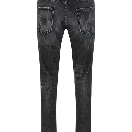 Dsquared² Black Cotton Jeans Denim