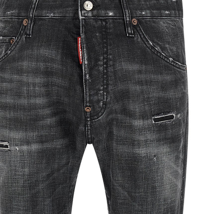 Dsquared² Black Cotton Jeans Denim