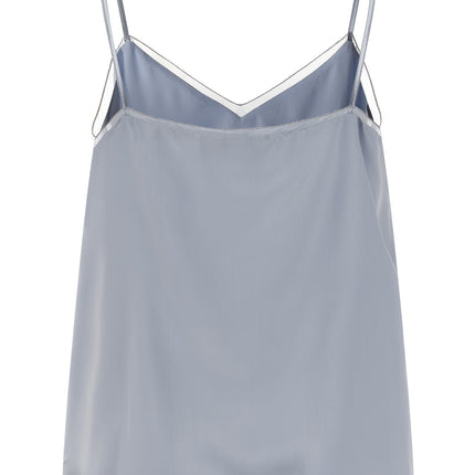 Fabiana Filippi Blue Viscose Tank Tops
