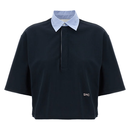 Stella McCartney Blue Cotton Polo Shirt