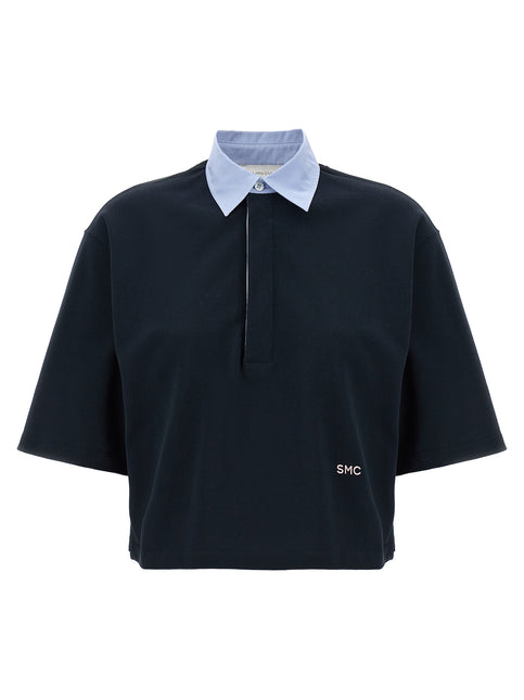 Stella McCartney Blue Cotton Polo Shirt