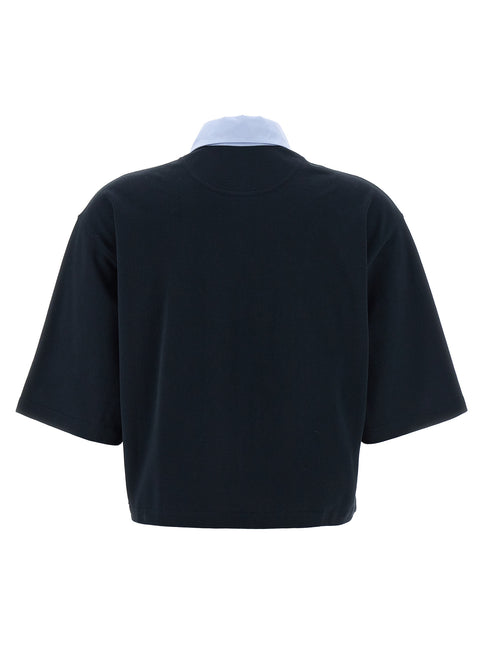Stella McCartney Blue Cotton Polo Shirt