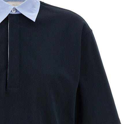 Stella McCartney Blue Cotton Polo Shirt