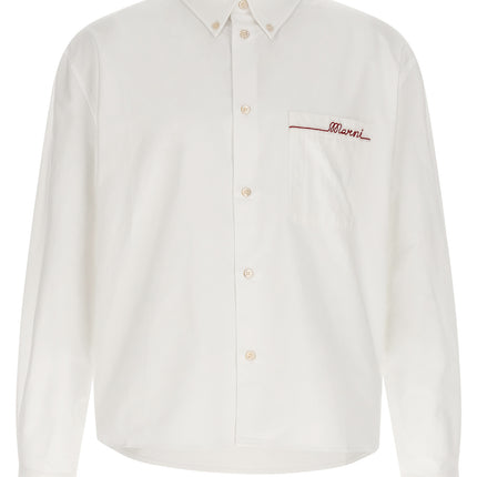 Marni White Cotton Blouse