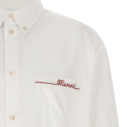 Marni White Cotton Blouse