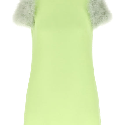 Valentino Garavani Bicolor Virgin Wool Short Dress
