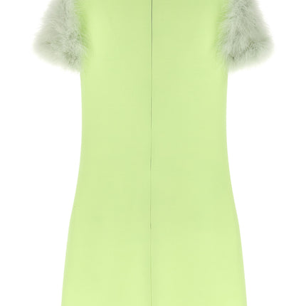 Valentino Garavani Bicolor Virgin Wool Short Dress