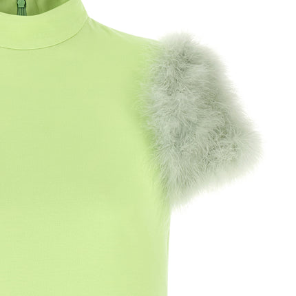 Valentino Garavani Bicolor Virgin Wool Short Dress