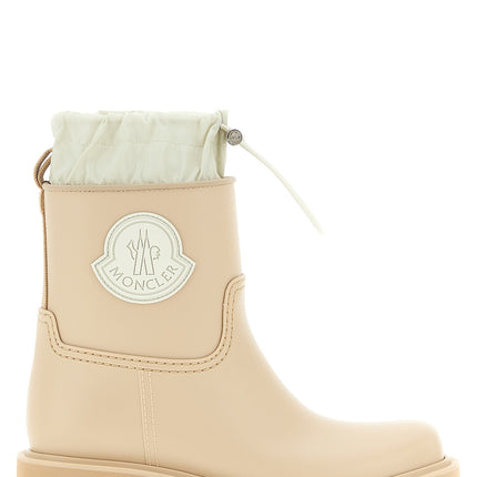 Moncler Beige Pvc Ankle Boots