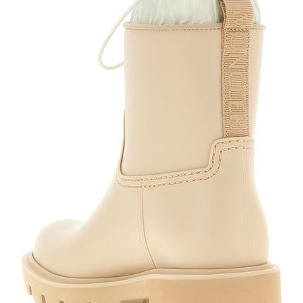 Moncler Beige Pvc Ankle Boots