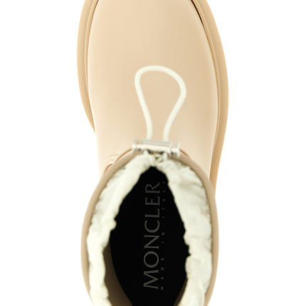 Moncler Beige Pvc Ankle Boots