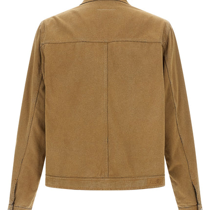 MM6 Maison Margiela Beige Cotton Denim Jacket