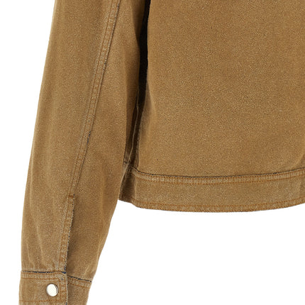 MM6 Maison Margiela Beige Cotton Denim Jacket