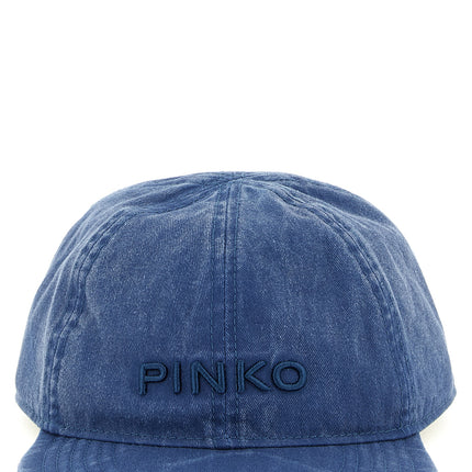 PINKO Blue Cotton Cap (Baseball Hat)